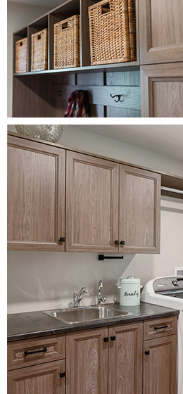 5pc Laminate Polyester Laundry Room