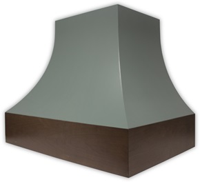 Hampton Range Hood - Cherry-Willow Bark-Cushing Green Hampton Range Hood - Cherry-Willow Bark-Cushing Green
