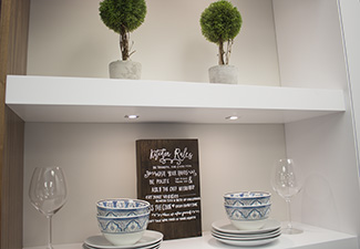 Image of White painted Floating Shelves