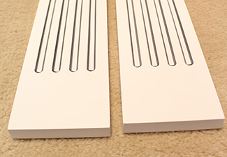Image of painted and glazed Fluted Fillers