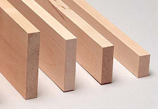 Image of various sized S4S lumber pieces