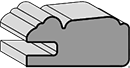 Example Drawing of a Miter Cabinet Door Frame Profile