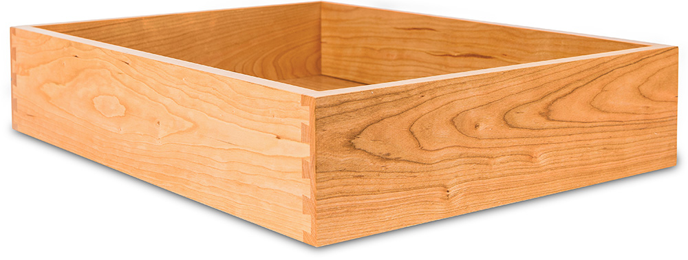 Custom Cherry Dovetail Drawer Box Clear Coated | Elias Woodwork
