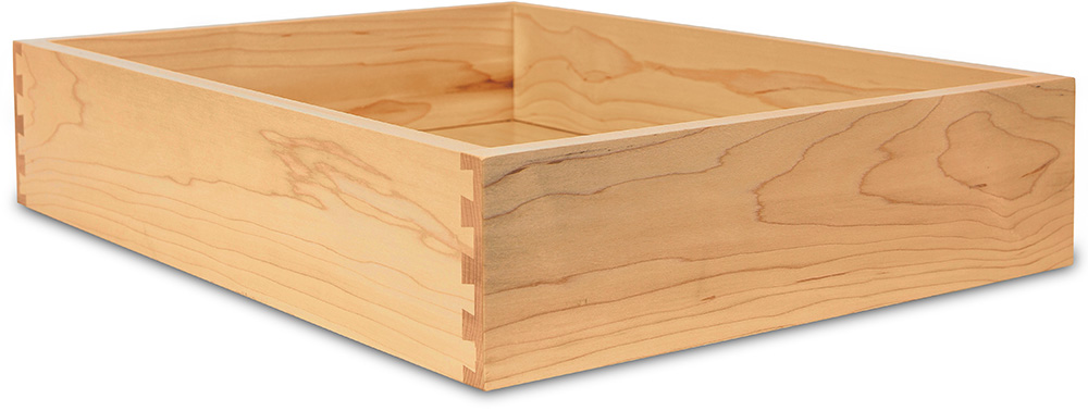 Custom Maple Dovetail Drawer Box clear coated | Elias Woodwork
