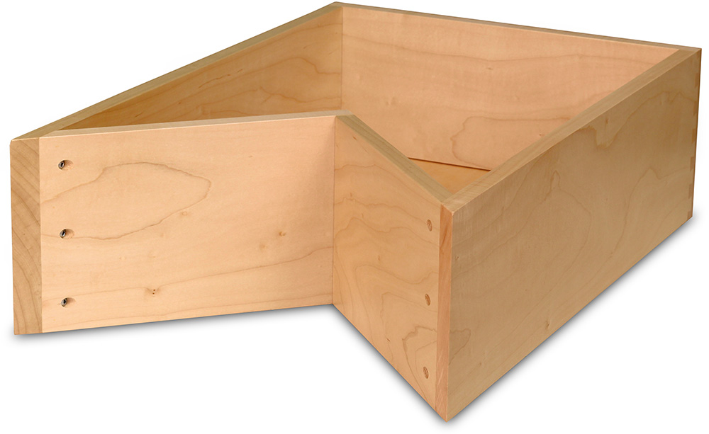 Custom Maple Corner Dovetail Drawer Box | Elias Woodwork