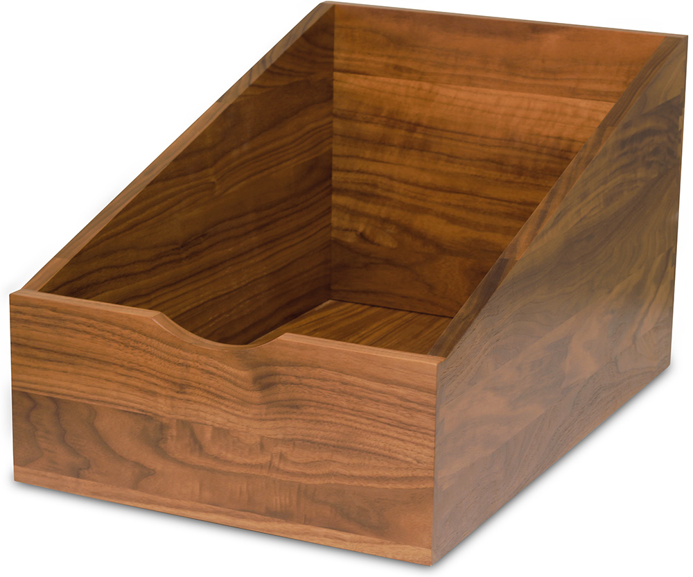 Custom Walnut Dovetail Pullout Drawer clear coated | Elias Woodwork