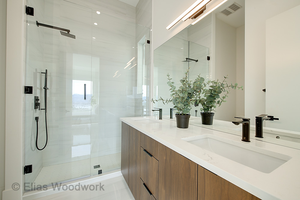 Walnut Stained Bathroom Vanities