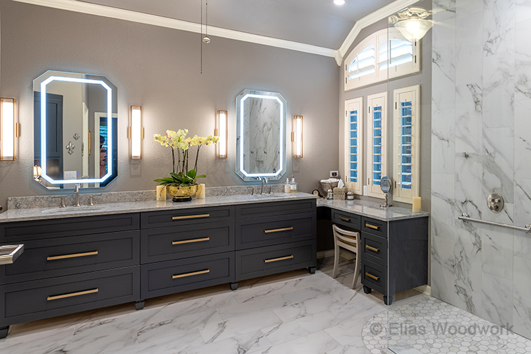 Charcoal Painted Bathroom