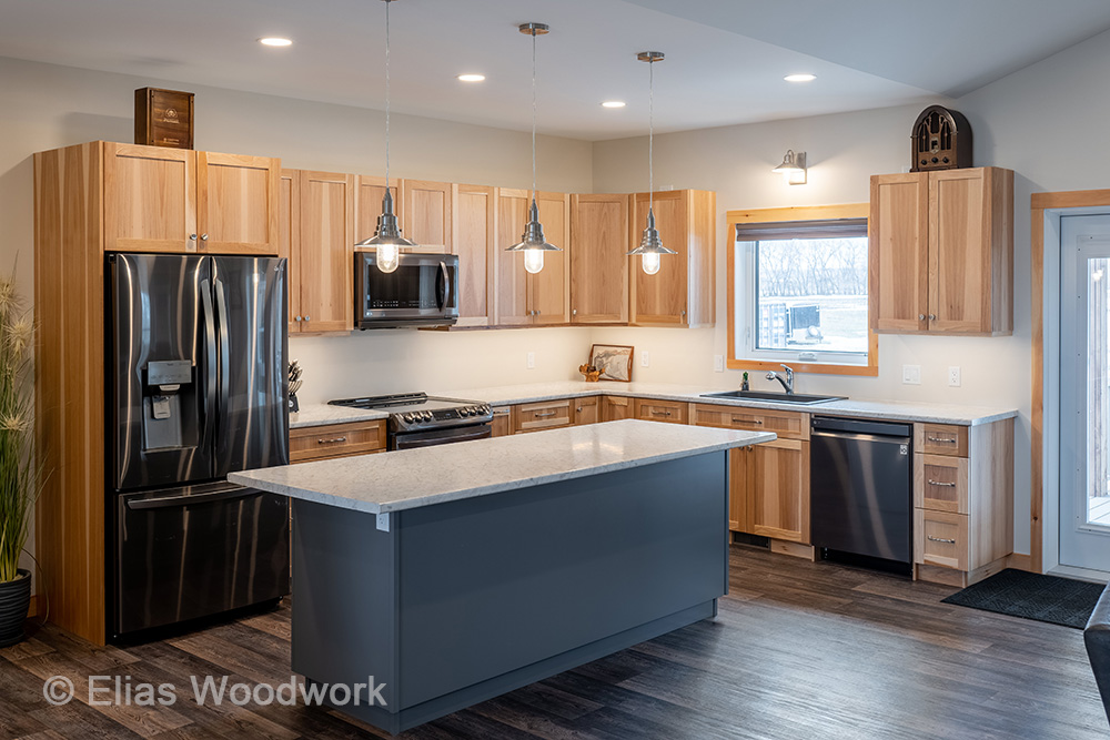 Hickory & Painted Kitchen