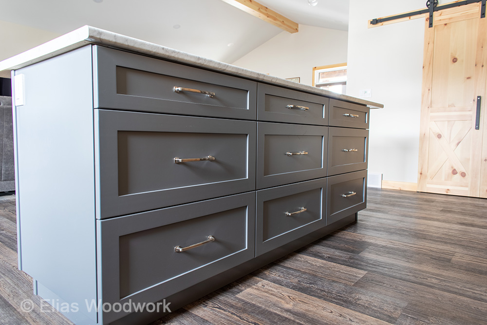 Hickory & Painted Kitchen