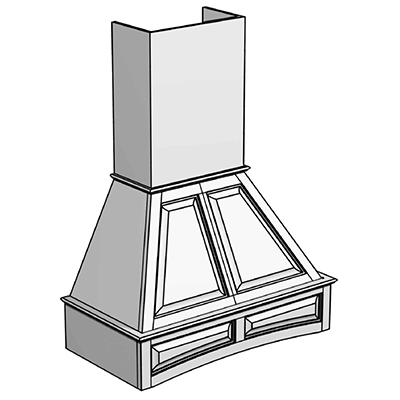 Deluxe Arched Hood no measure