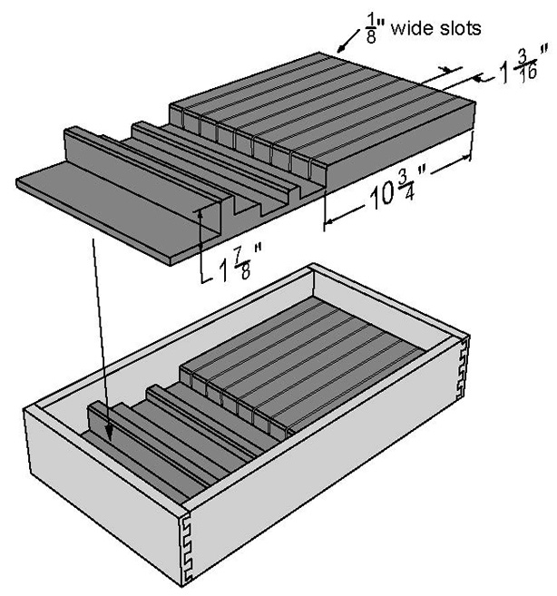 Drawer Boxes - Knife Block Insert