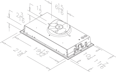 0453 - Broan - 260 CFM Drawing 0453 - Broan - 260 CFM Drawing