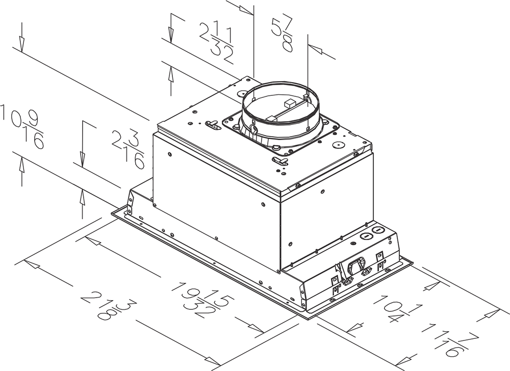 0454 - Broan - 400 CFM Drawing