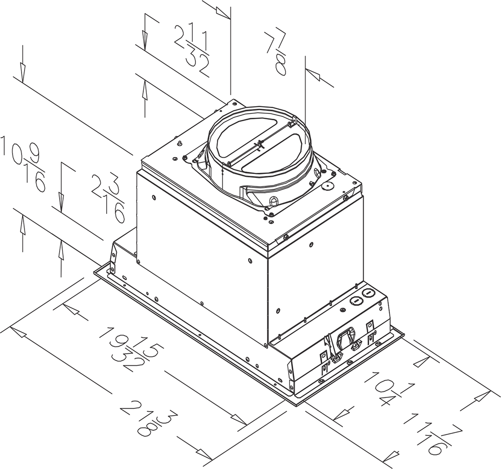 0455 - Broan - 600 CFM Drawing