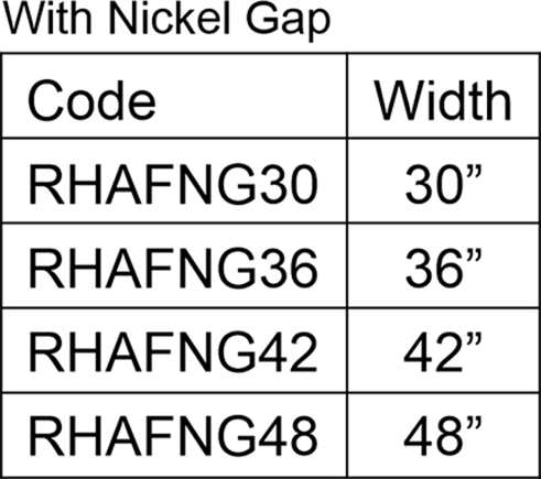 Hatfield Codes with Nickel Gap